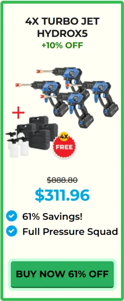 HydroX5 Power Washer package price 